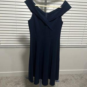 Blue navy Retro dress 👗 Aline cut size L